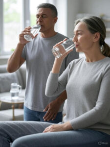 Disadvantages of Drinking Water While Standing vs. Benefits of Sitting