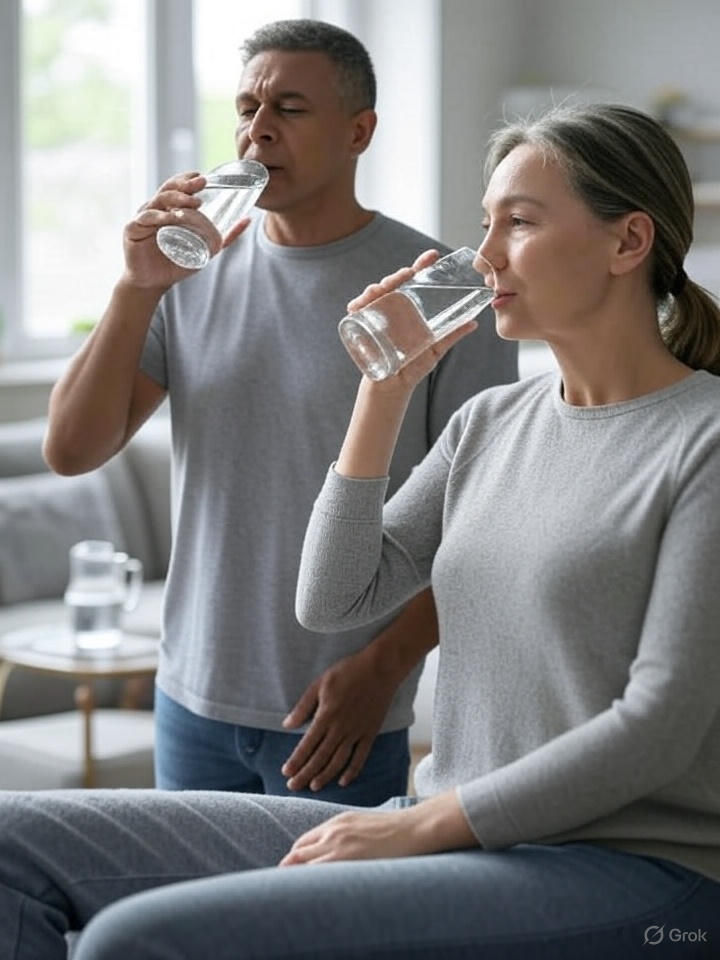 Disadvantages of Drinking Water While Standing vs. Benefits of Sitting