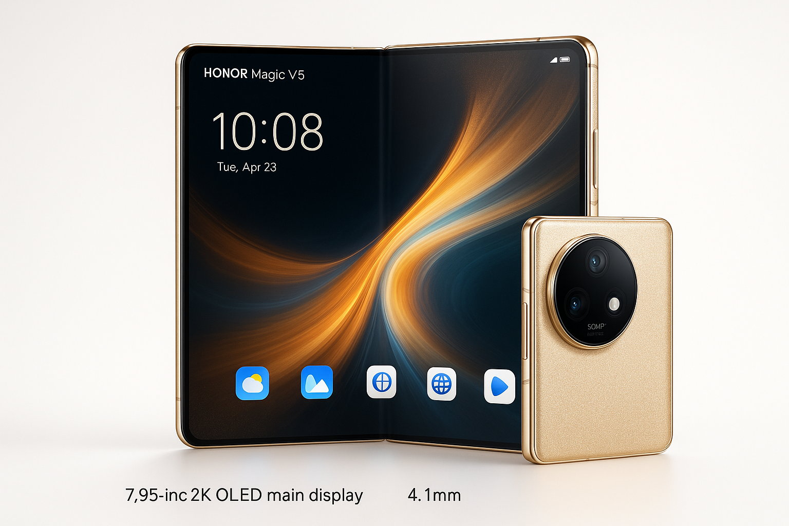 Honor Magic V5 Unveiled: Ultra-Thin Foldable Powerhouse