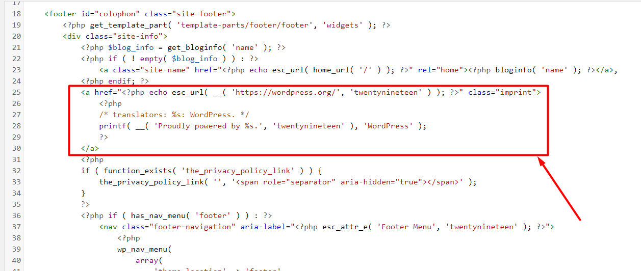How to Remove “Powered by WordPress” Footer Easily